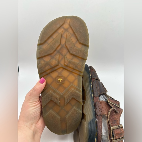 RARE Vintage Dr Martens Fisherman Sandals 90s  Brown Leather Chunky size 9 - Picture 13 of 15